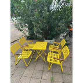 Bộ Bàn 4 Ghế Cafe Bằng Sắt Cực Chill