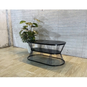 Bàn Sofa Chữ Nhật 2 Tầng Mặt Đá Hiện Đại-Cao Cấp