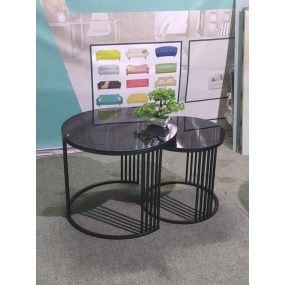 Bàn Sofa Tròn Đôi Mặt Đá Cao Cấp