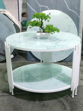 Bàn Sofa 2 Tầng Mặt Đá Cao Cấp-Hiện Đại