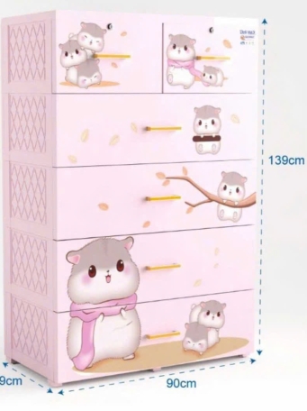 Tủ Nhựa Quy Phúc Size 90cm Hiện Đại