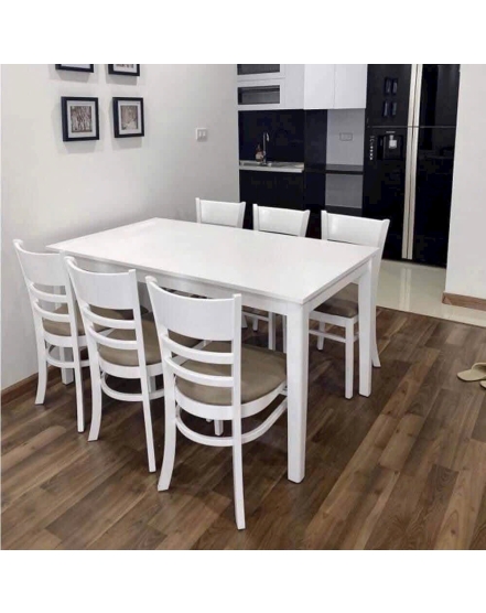 Bàn Ăn 6 Ghế Bằng Gỗ – Lựa Chọn Sang Trọng Cho Gia Đình Đông Thành Viên
