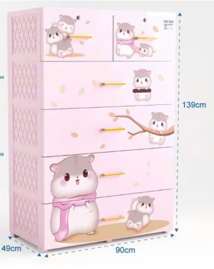 Tủ Nhựa Quy Phúc Size 90cm Hiện Đại